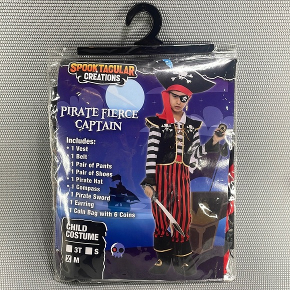 Spooktacular Creations Child's Halloween Costume Pirate Size M - Picture 1 of 8